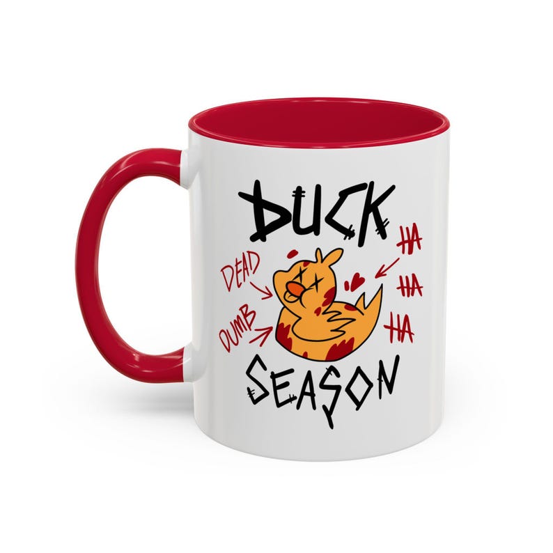 Deer Season/Duck Season Matching Mugs | Lucifer/Alastor | Hazbin Hotel | 11oz Mug Set Duck Season