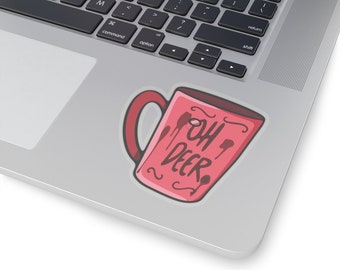 Oh Deer Alastor Kiss-Cut Sticker | Hazbin Hotel Inspired | Vinyl Sticker | Fan Art
