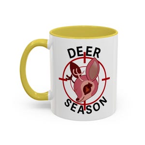 Deer Season/Duck Season Matching Mugs | Lucifer/Alastor | Hazbin Hotel | 11oz Mug Set Deer Season