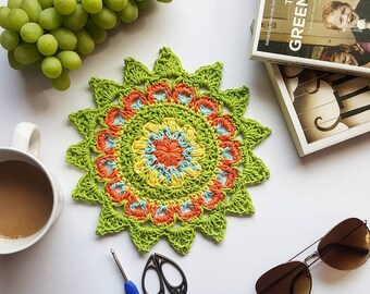 Happy Days Mandala PDF crochet pattern