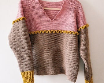 Neapolitana Sweater PDF crochet pattern