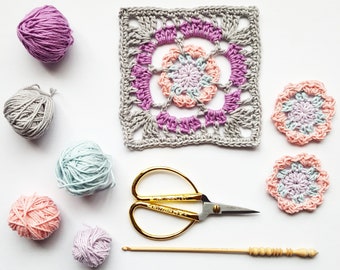Viola Granny Square PDF crochet pattern