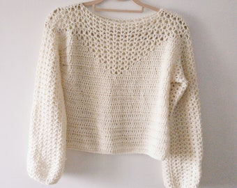 Jean Pullover PDF Crochet Pattern