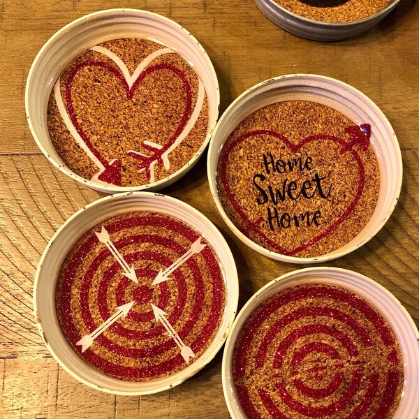 Mason Jar Coasters Etsy