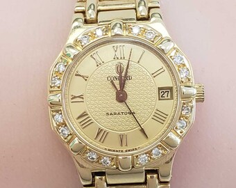 Concord Centurion 18k Parts Quartz Ladies Watch Working  display picture 2