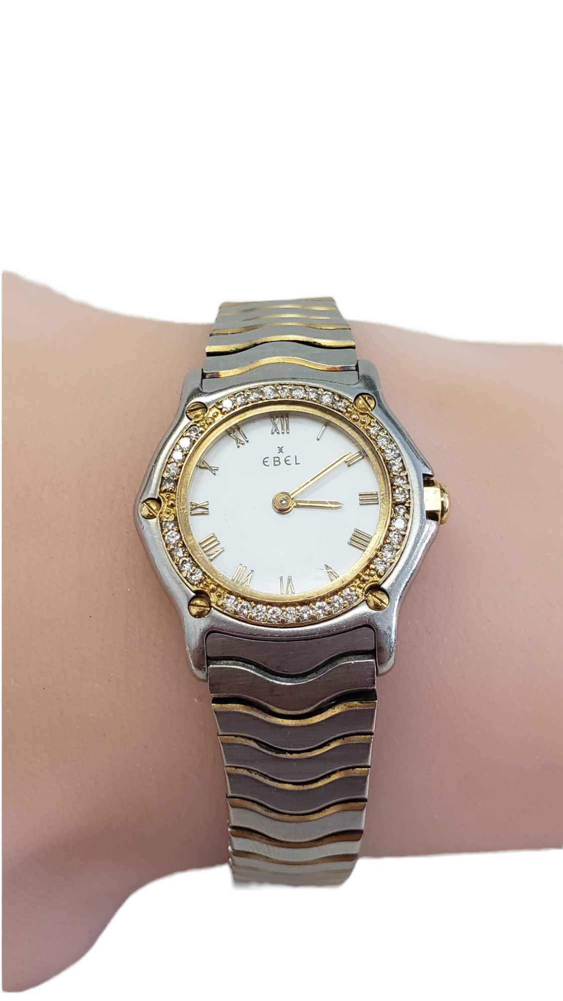Ebel diamond top bezel watch