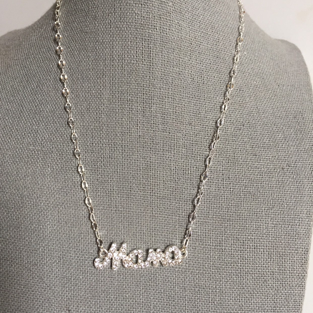 Mama silver necklace Clearance