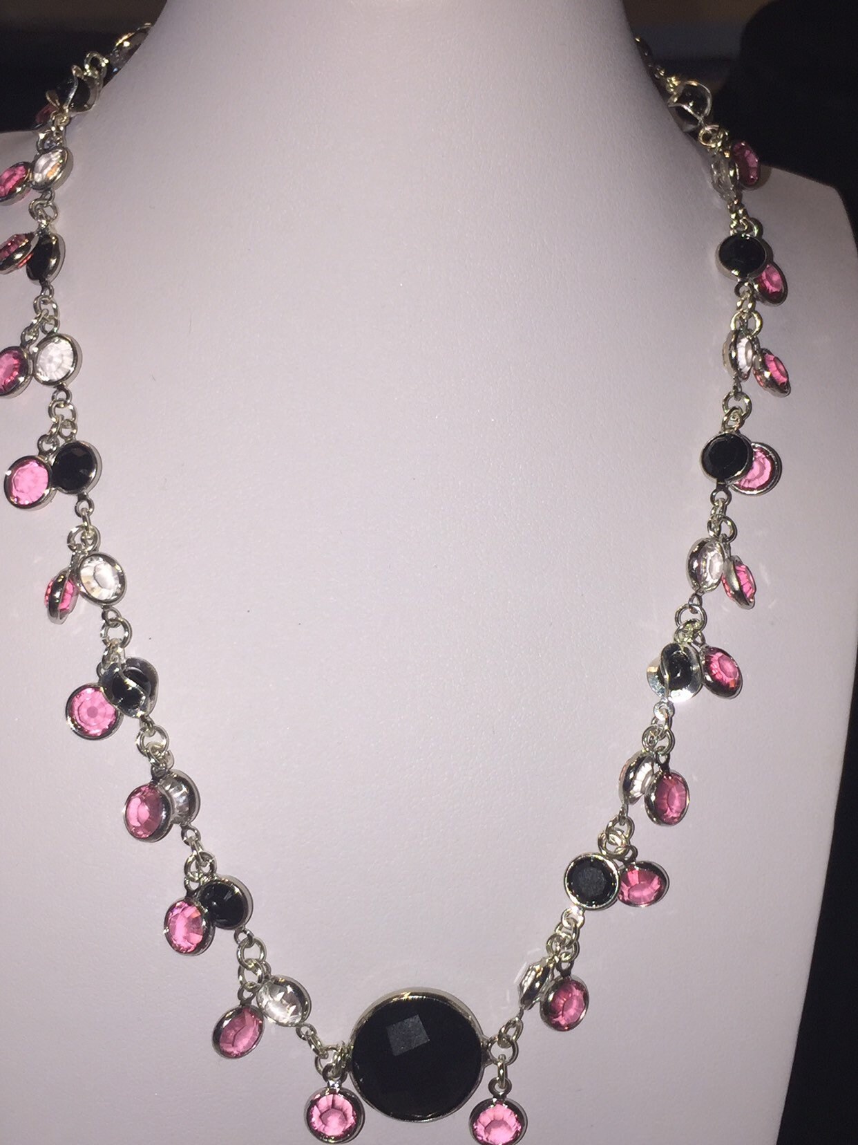 Swarovski Crystal Beaded Necklace Etsy