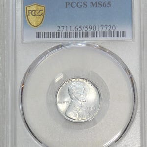 1943 P PCGS Certified + Graded MS65 World War II Lincoln Steel Cent Very Bright Luster Just Graded Premium Quality Beautiful coin #Z597Z
