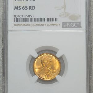 1939 S NGC Certified & Graded MS65 World War II Lincoln Bright Red Luster Just Graded Premium Quality Beautiful coin #Z613H