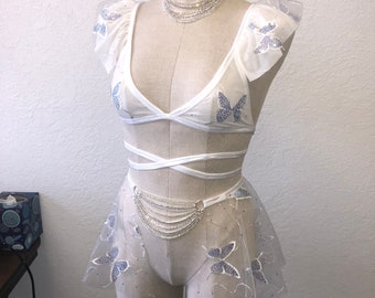lace rave outfit