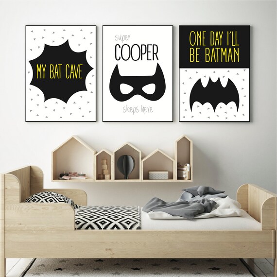 Super Hero Sleeping Boys Batman Pictures Batman Prints For