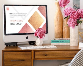 Rose Gold Powerpoint Presentation