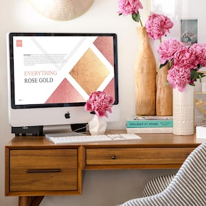 Rose Gold Powerpoint Presentation