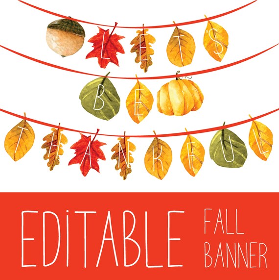 Tumble Leaves Printable and Editable Banner - Great for Drop! photograph about Fall Leaves Printable identified as Tumble Leaves Printable and Editable Banner - Best for Slide!