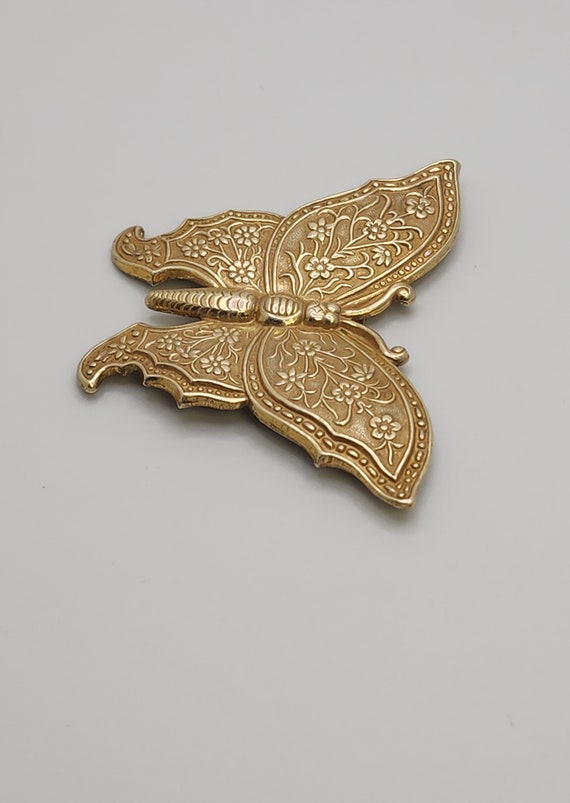 MIRIAM HASKELL Butterfly Brooch Vintage Jewelry L… - image 4