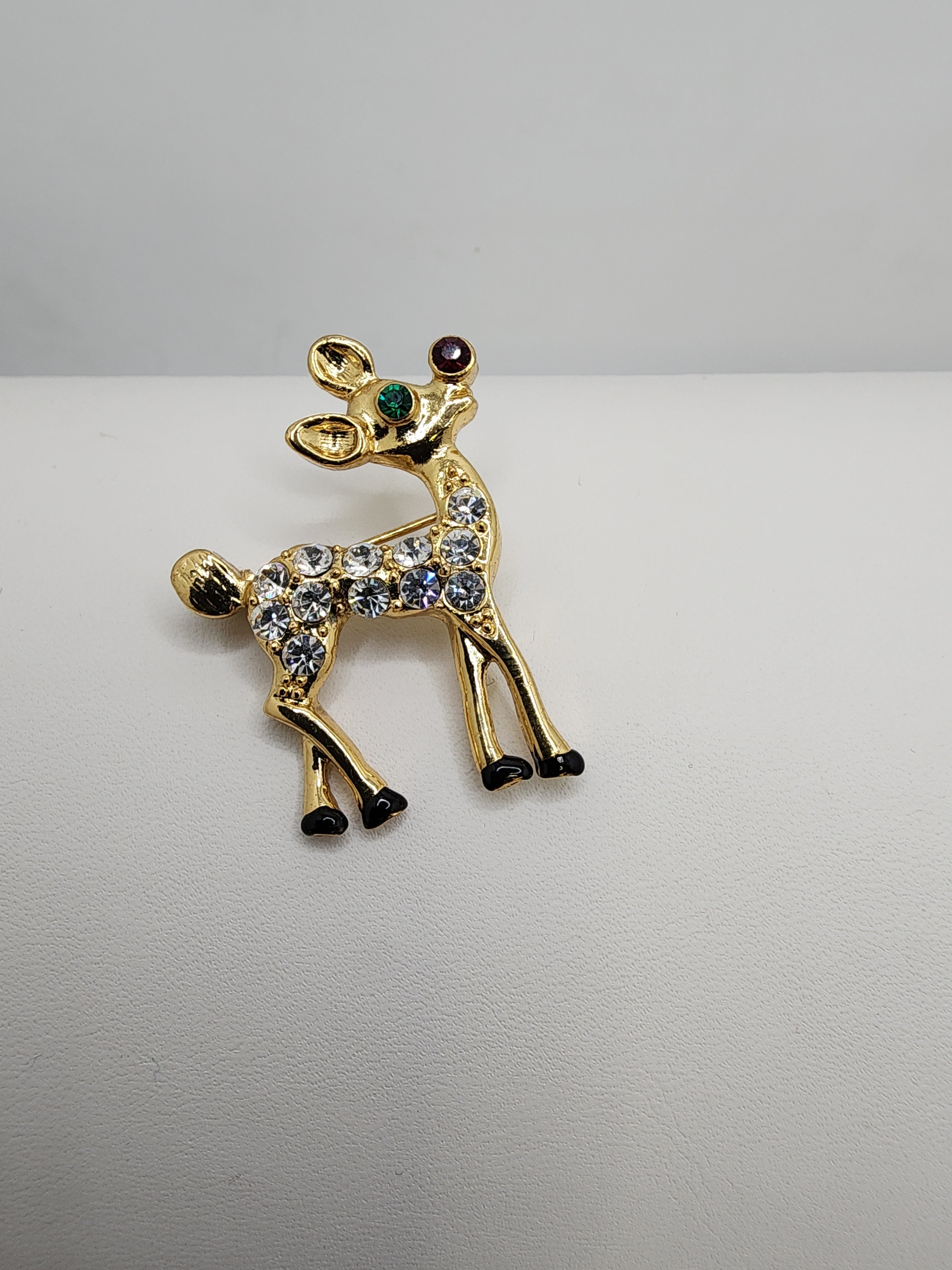 Close. Pin Rudolph EISENBERG ICE Rudolph the Red Nose Reindeer Pin Gift for Vintage ...
