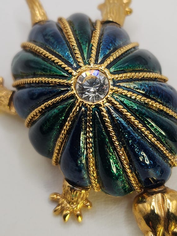 Superb HUTTON WILKINSON Articulated Turtle Brooch… - image 10