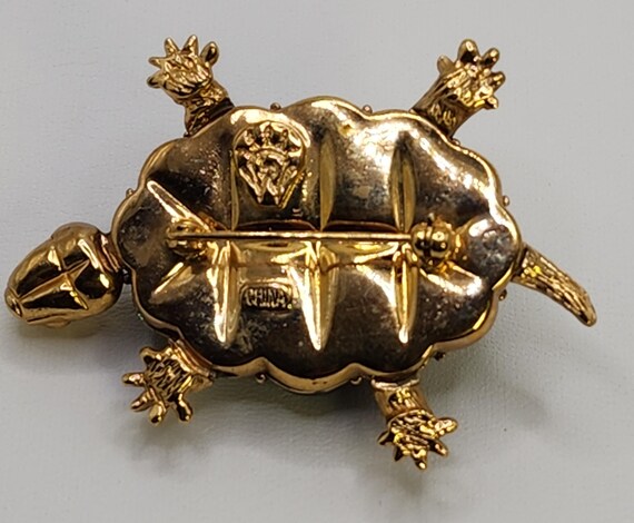 Superb HUTTON WILKINSON Articulated Turtle Brooch… - image 5