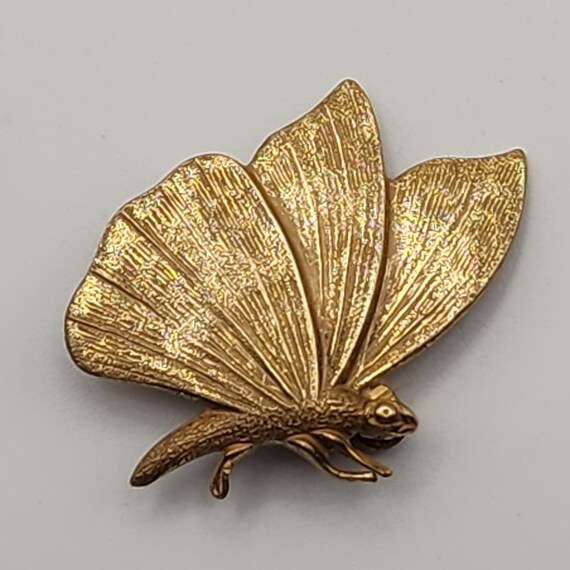 Tiny MIRIAM HASKELL Butterfly Brooch Vintage Jewe… - image 9