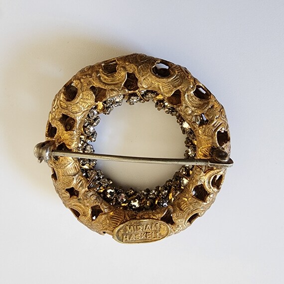 MIRIAM HASKELL CIRCLE Brooch Rare Haskell Collect… - image 6