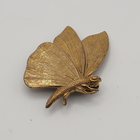 Tiny MIRIAM HASKELL Butterfly Brooch Vintage Jewe… - image 2