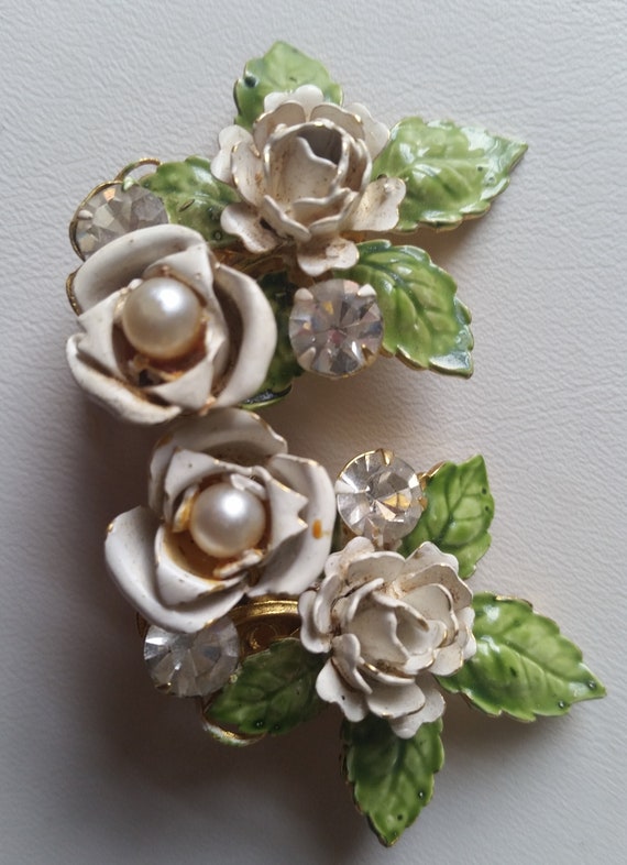 ROBERT LEVY Rose Earrings Gift For The Vintage Je… - image 9