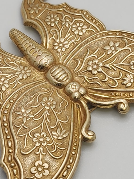 MIRIAM HASKELL Butterfly Brooch Vintage Jewelry L… - image 10