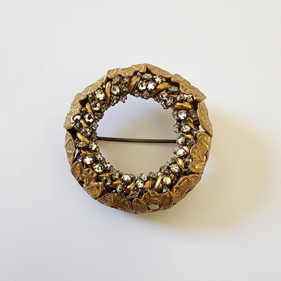 MIRIAM HASKELL CIRCLE Brooch Rare Haskell Collect… - image 1