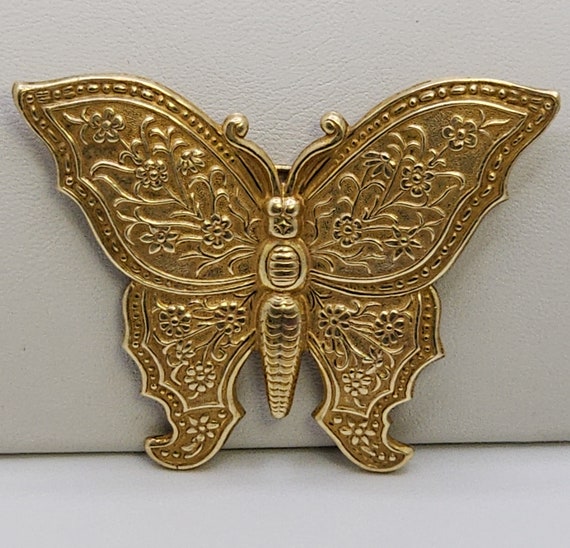 MIRIAM HASKELL Butterfly Brooch Vintage Jewelry L… - image 9