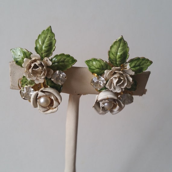 ROBERT LEVY Rose Earrings Gift For The Vintage Je… - image 3