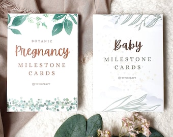 60 ensembles de cartes Milestone Grossesse & Bébé, Cartes Milestone Expecting Milestone, Cartes Baby Milestone, Cartes Milestone Grossesse, Cadeau nouveau-né