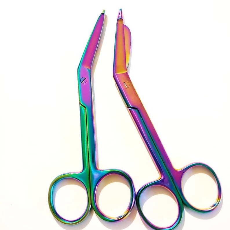 Thin Blade Bandage Scissors for Veterinary Technician Vet Tech Etsy