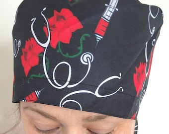 Veterinary technician vet tech vet nurse scrub cap scrubs