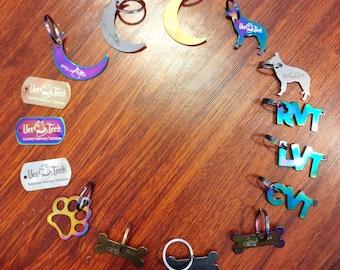 Vet tech keychains for veterinary technician or nurses