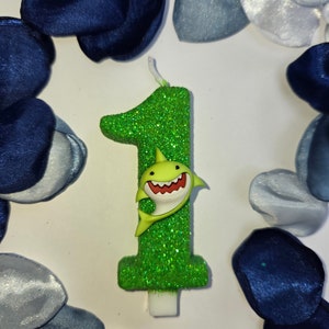 Baby Shark, Shark, Birthday, Keepsake Candle, Party Supplies