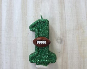Football Candle, Football, First Down Birthday, Keepsake Candle, Party Supplies