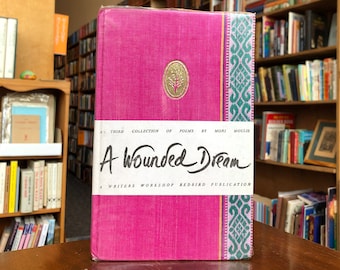 1983, 1st Edition, A Wounded Dream & other Poems by Moni Moulik, Bound in Beautiful Hand-Loom sari Cloth