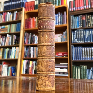 1751, Lettres de Madame de Maintenon, Tomo VII, encadernado com, Lettres du Clerge de France, a Madame de Maintenon, Tomo VII, Texto em francês