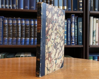 1829, The Noble and Renowned History of Guy Earl of Warwick, Author Unknown, Beautifully bound in Half Leather with Marbled Boards