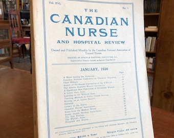 Lot of 17 Magazines on Nursing in Canada, Circa 1920-21