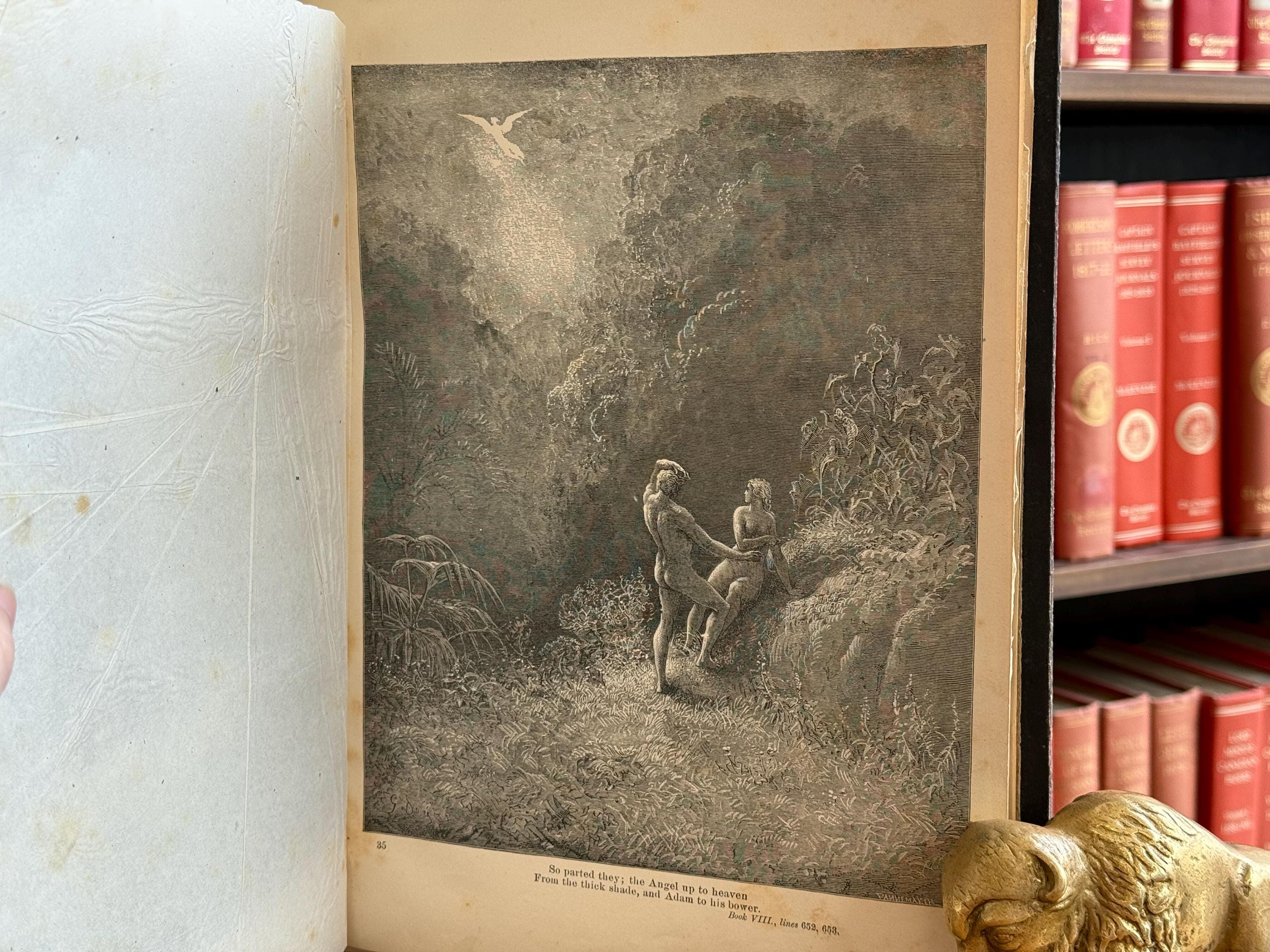 1900年頃、ジョン・ミルトン著『失楽園』、ギュスターヴ・ドレ挿絵