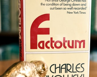 Signed First British Edition of Factotum by Charles Bukowski, 1981