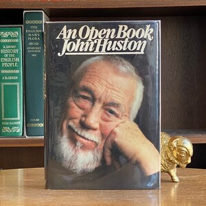 1980, signierte Erstausgabe von An Open Book von John Huston