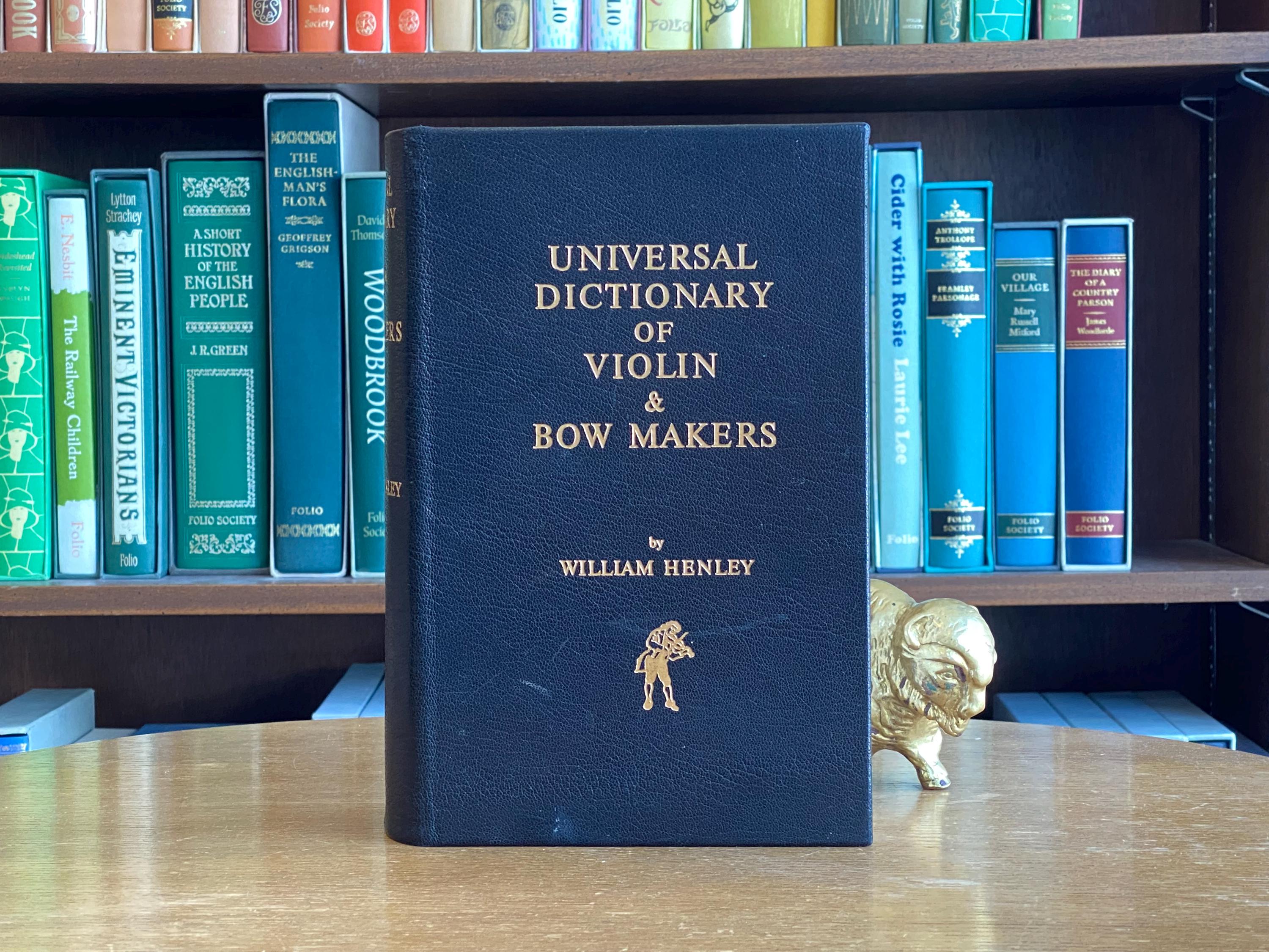1973, De Luxe Edition of Universal Dictionary of Violin and Bow