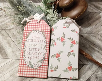 BOTTLE TAG: Have Yourself a Very Merry Little Glass of Wine