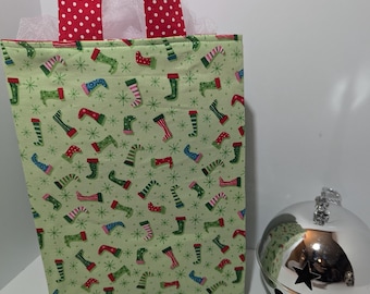 Reusable Fabric Gift Bag | Eco-Friendly | Quirky Christmas Stockings