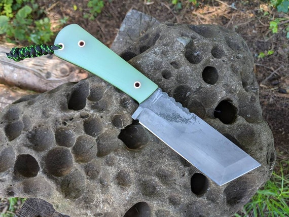 EDC Chopper Tanto Knife / fixed blade knife / bushcraft knives / camping gear / chopper knife