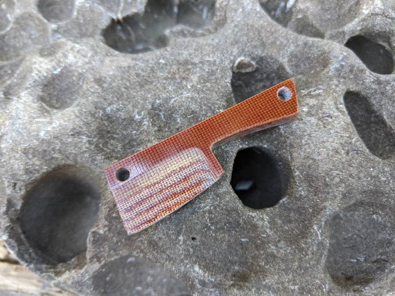 Canvas Micarta cleaver EDC Bead
