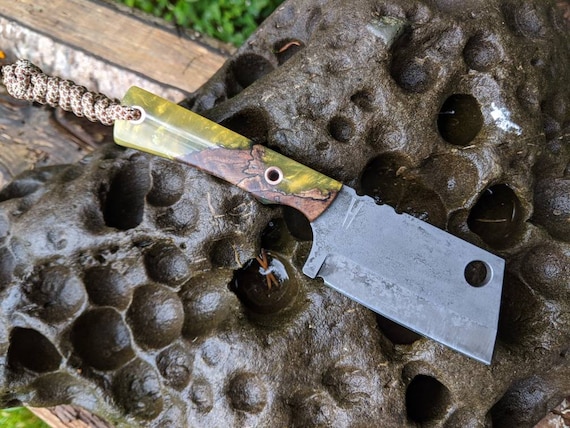 EDC mini cleaver #3 / hand made knife / survival knife / bushcraft knife / EDC knife